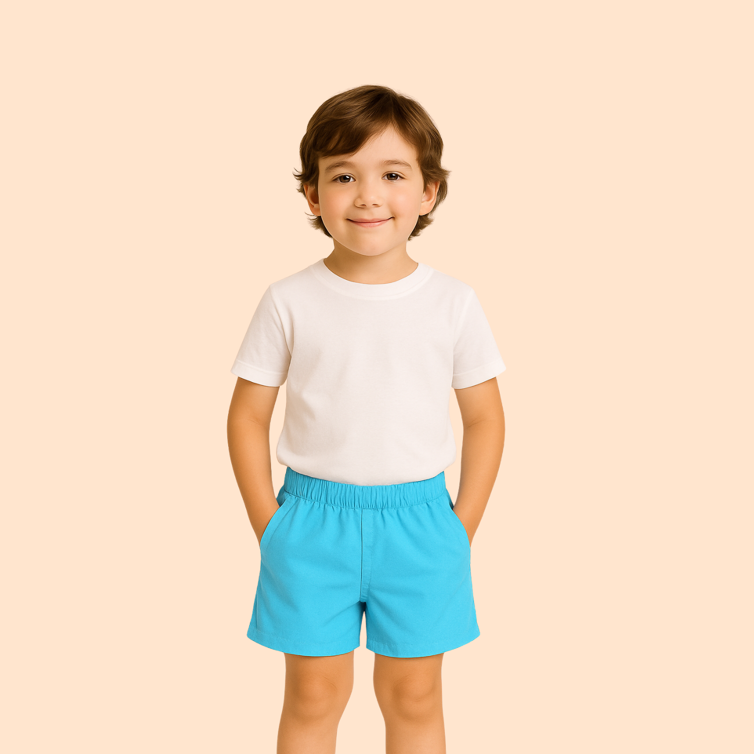 Bermuda Short Tactel Infantil com Bolso