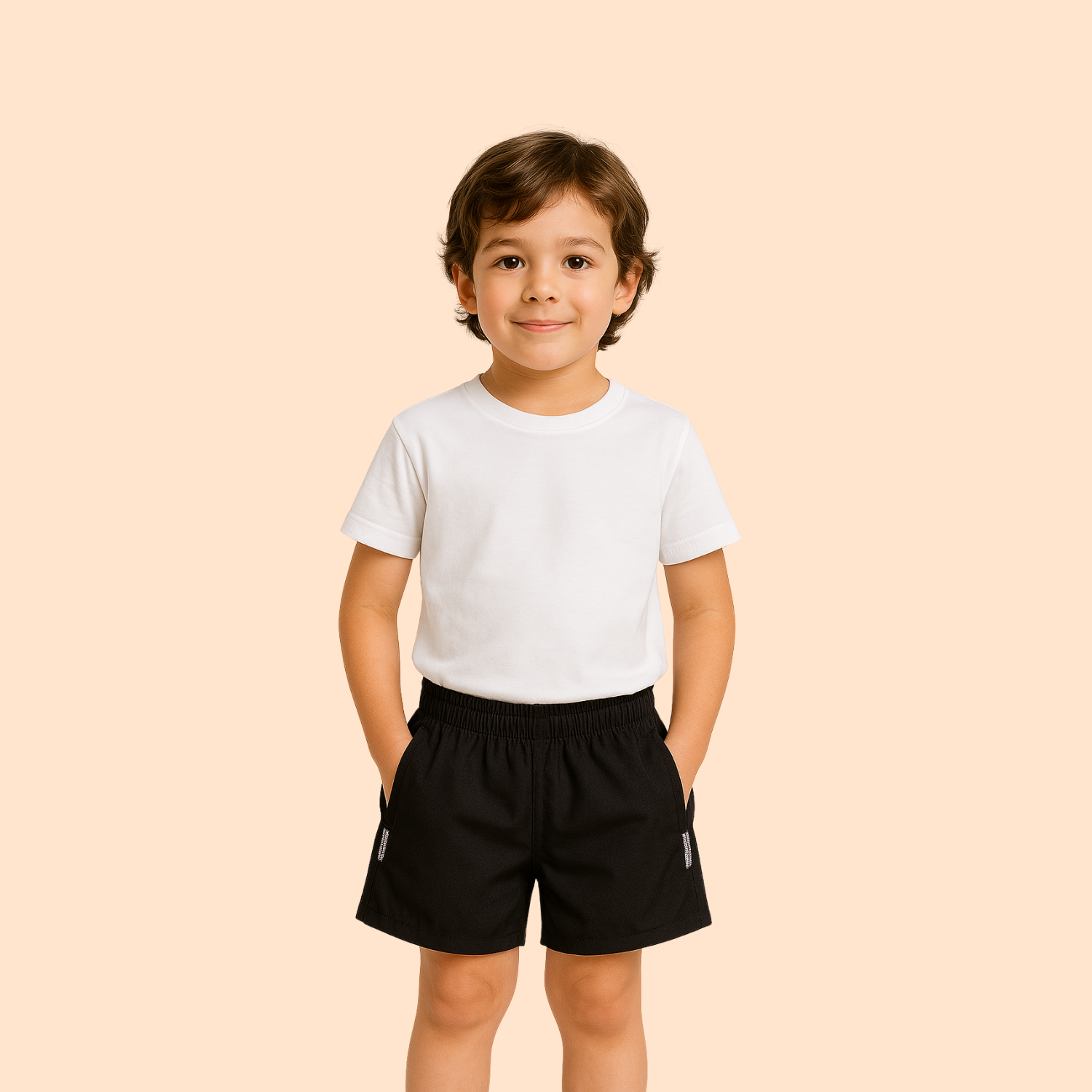 Bermuda Short Tactel Infantil com Bolso