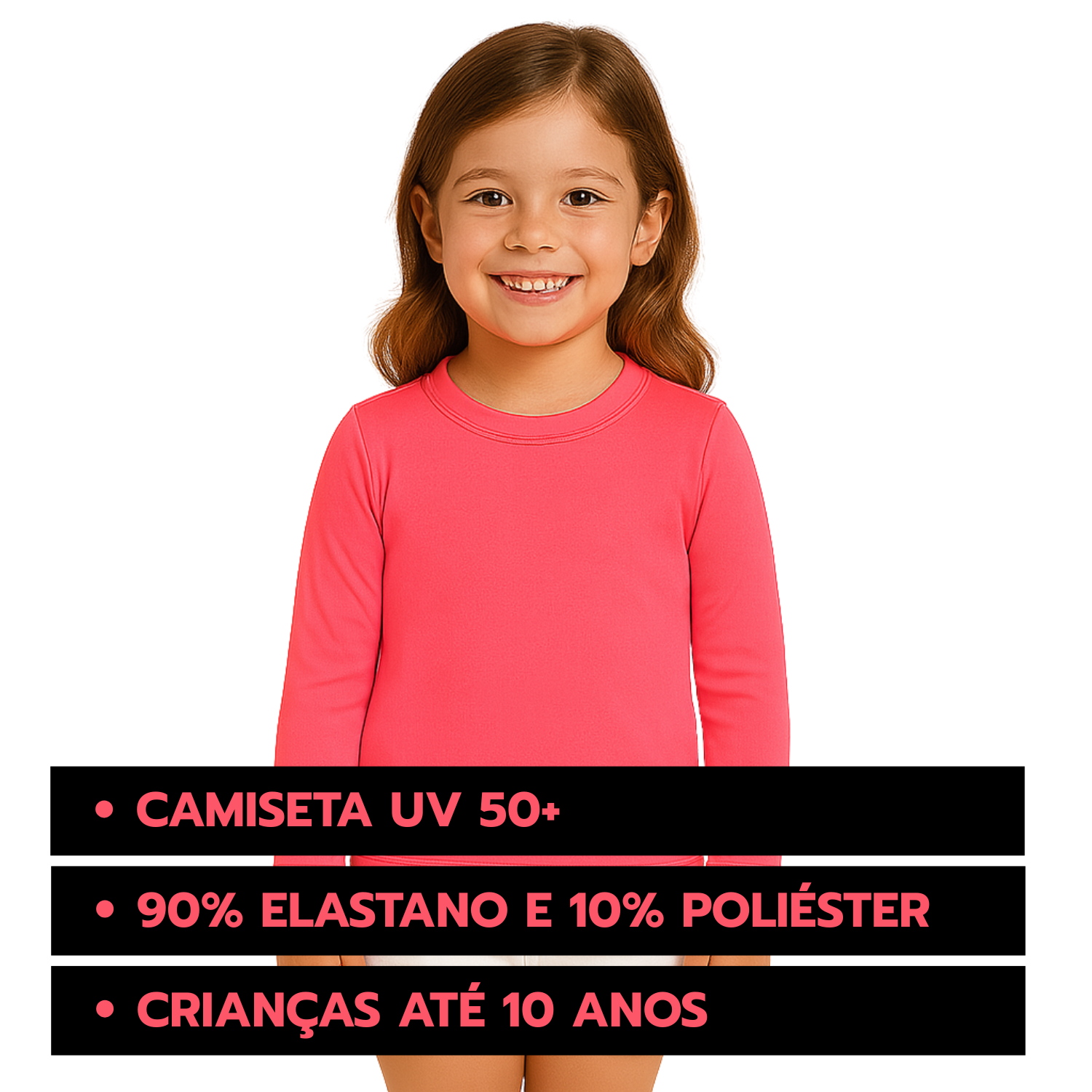 Camiseta de Praia Infantil com Proteção UV
