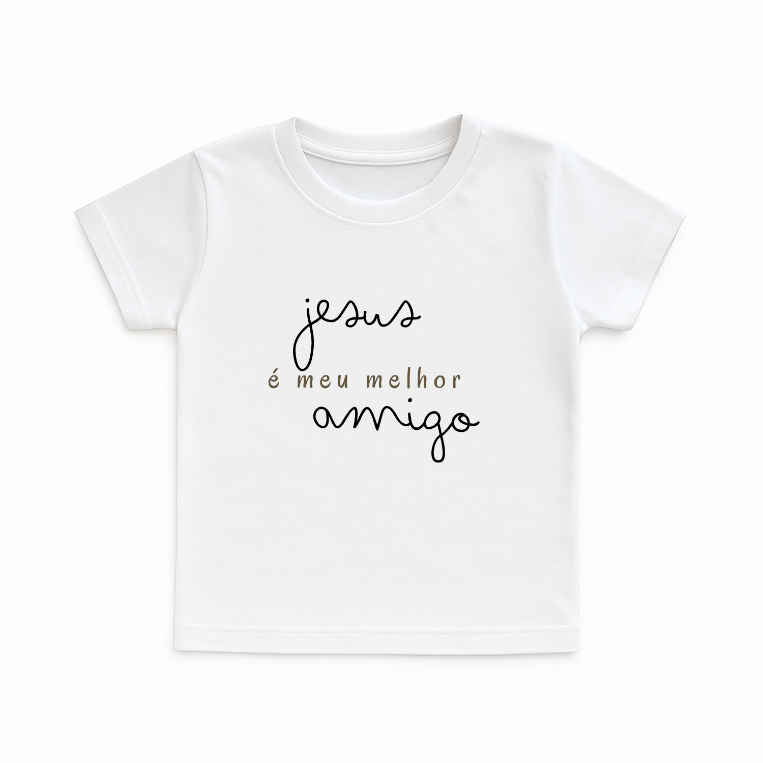 Camiseta Cristã Infantil - Jesus Melhor Amigo