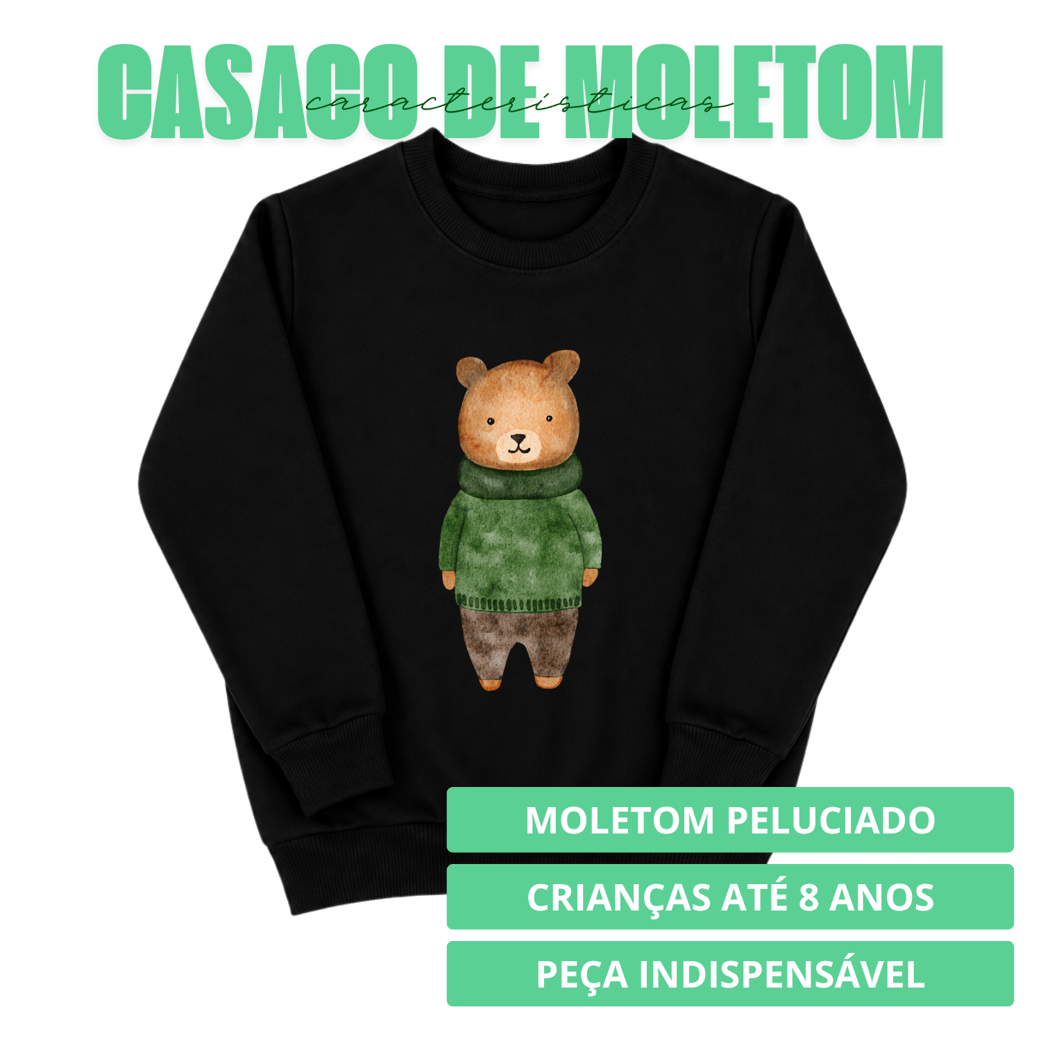Casaco de Moletom Infantil