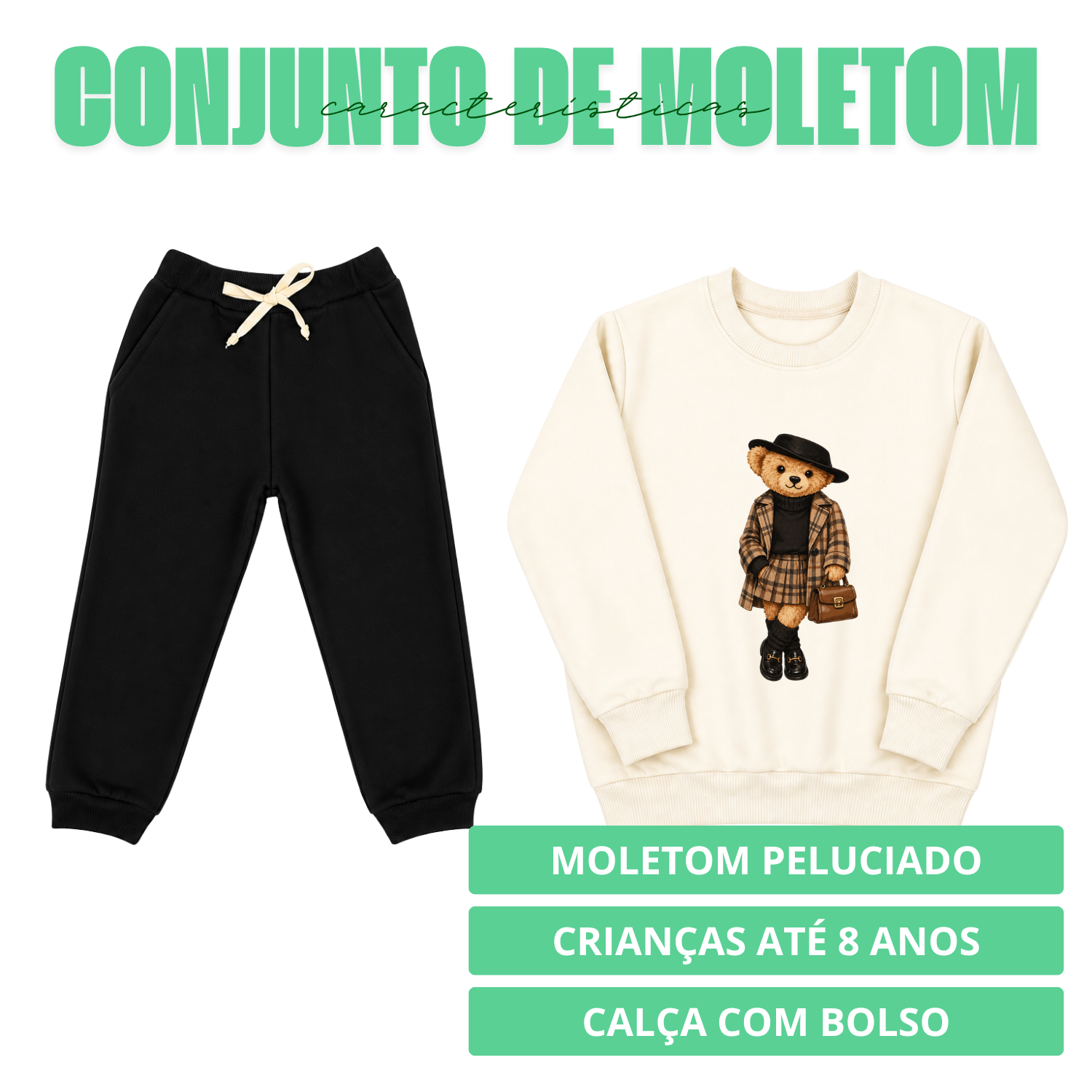 Conjunto de Moletom Infantil