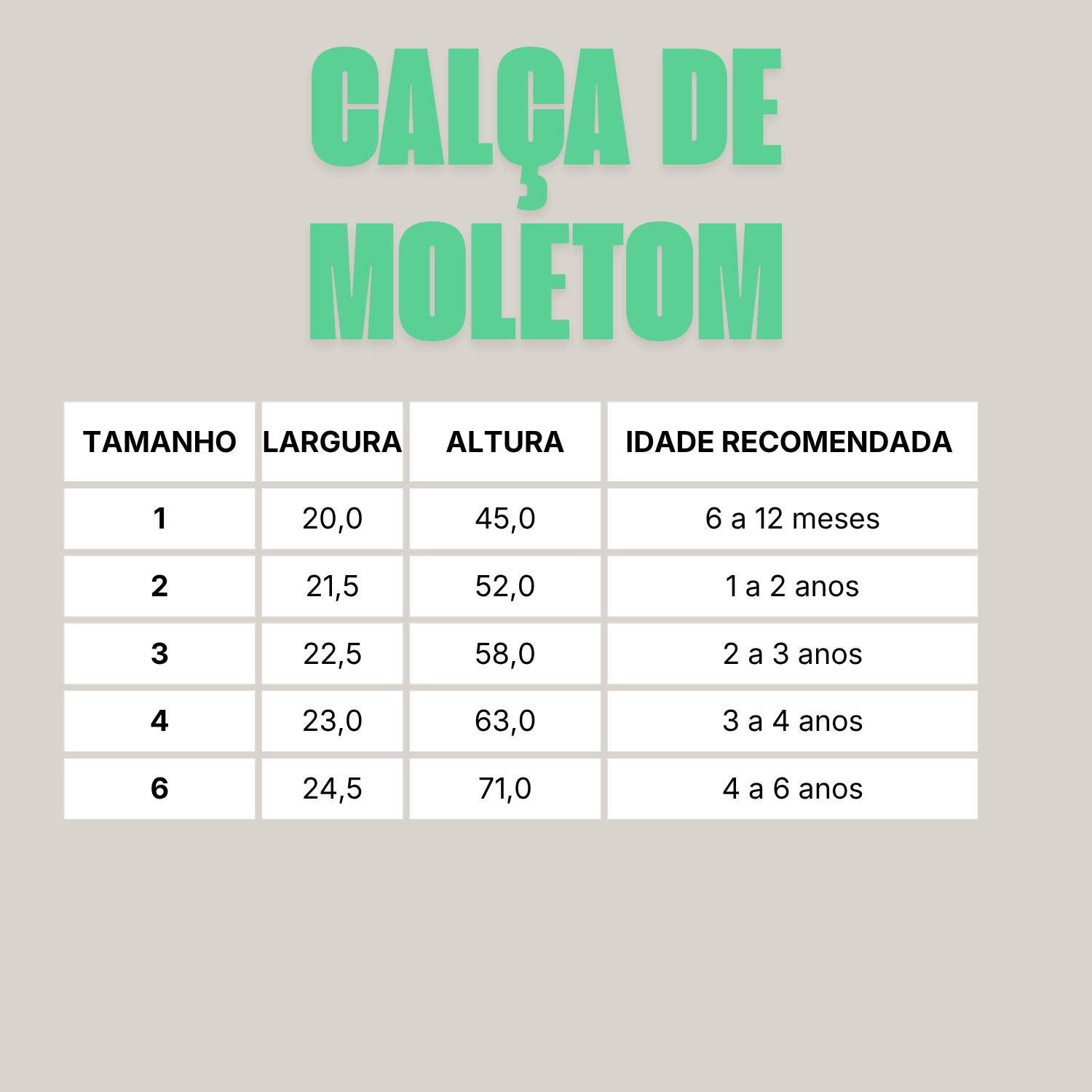 Calça de Moletom Infantil