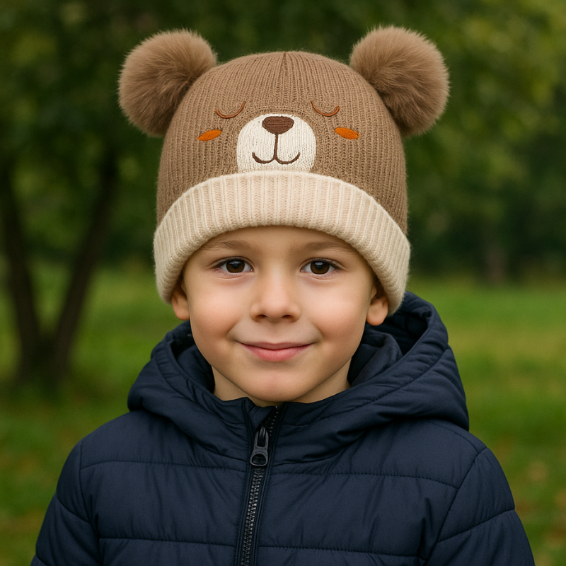 Gorro Touca Urso Infantil