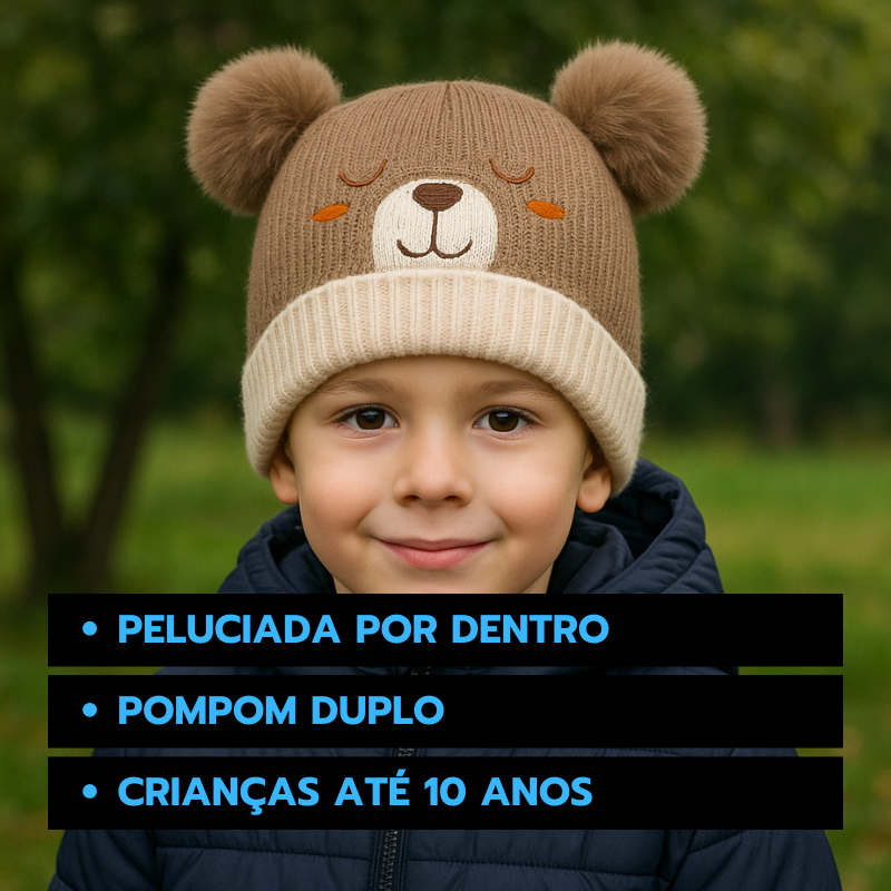 Gorro Touca Urso Infantil