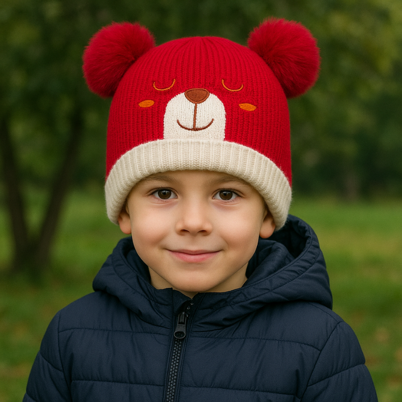Gorro Touca Urso Infantil